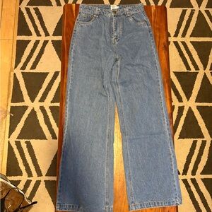 Princess Polly Blue Flare & Wide Leg Jeans